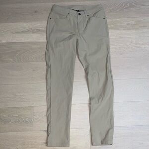 Lululemon sz 28 ABC Slim-Fit 5 Pocket Pant Warpstreme mens beige